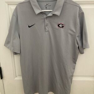 Nike Men's Gray Dri-FIT Polo Shirt
